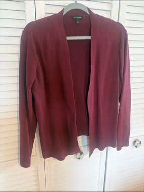 The Limited Women's Open-Front Wine Cardigan Sweater